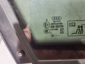 AUDI Q8 (2018–2026) Seitenscheibe hinten (Karosserie) 4M8845297K - 2