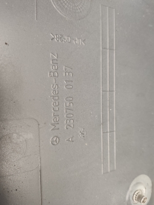 Mercedes Benz SL-Class 230 (2001–2012) Tagumine numbrimärgi hoidik A2307500137 - 5