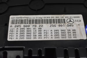 Mercedes Benz C-Class 205 (2014–2021) Näidikuplokk A2059007922 - 4