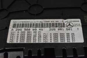 Mercedes Benz C-Class 205 (2014–2021) Näidikuplokk A2059000945 - 3