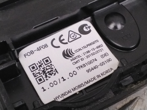 Kia Niro (2016–2022) Ignition key 95440G5100 - 2