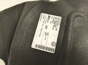 Volkswagen Golf VIII (2019–2026) Trunk carpet 5H9863544C - 6
