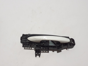   Front door external opening handle and its details  -  