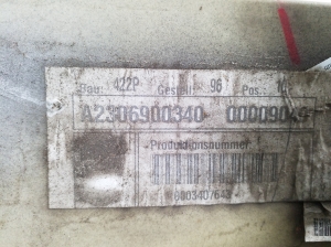 Mercedes Benz SL-Class 230 (2001–2012) Schwellerverkleidung außen A2306980354 - 3