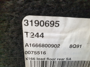 Mercedes Benz GL-Class 166 (2012–2015) Kofferraumteppich A1666800902 - 2