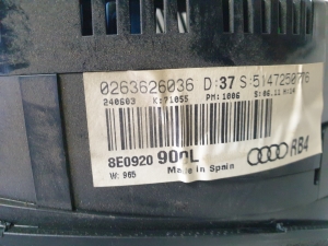 AUDI A4 B6 (2000–2005) Näidikuplokk 1036901830 - 5