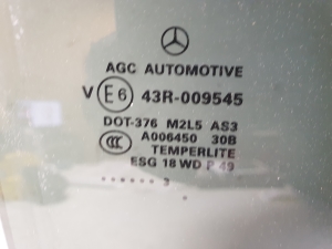 Mercedes Benz GL-Class 166 (2012–2015) Aizmugurējo sānu durvju stikls 43R009545 - 4