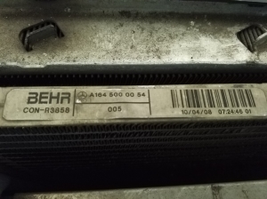 Mercedes Benz ML-Class 164 (2005–2011) Radiator set and its parts - 8