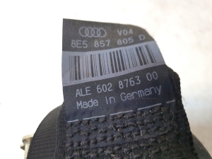 AUDI A4 B6 (2000–2005) Sicherheitsgurt hinten 602879000 - 5
