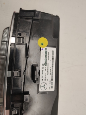 Mercedes Benz E-Class W213 (2017–2026) Heater control panel A2139059003 - 2