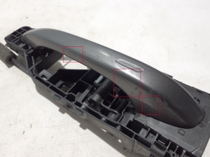 Porsche Cayenne (92A) (2017–2026) Rear side door exterior handle and its parts - 3