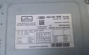 AUDI A7 (2010–2018) Audio, Video, Navigation 4G0035192B - 5