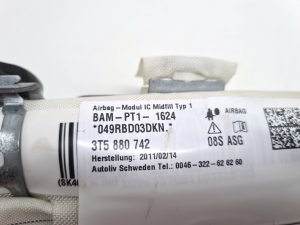 Skoda Superb (2008–2015) Katuse turvapadi 3T5880742 - 3