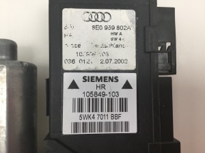 AUDI A4 B6 (2000–2005) Hinterer Seitentür-Fensterhebermotor 8E0959802A - 4