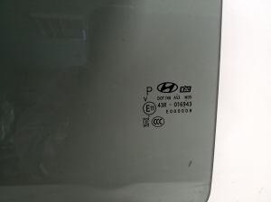 Hyundai Kona (2017–2023) Aizmugurējo sānu durvju stikls 83410J9020 - 2