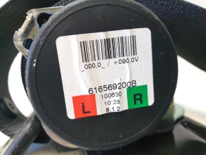 Opel Astra J (2009–2017) Sicherheitsgurt hinten 616569200B - 4