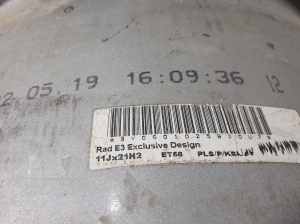Porsche Cayenne (92A) (2017–2026) Riteņa disks 9Y0601025BJ - 2