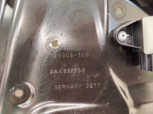 Volkswagen Passat B7 (2010–2014) Rear side door window regulator and its parts 3AA837756 - 2