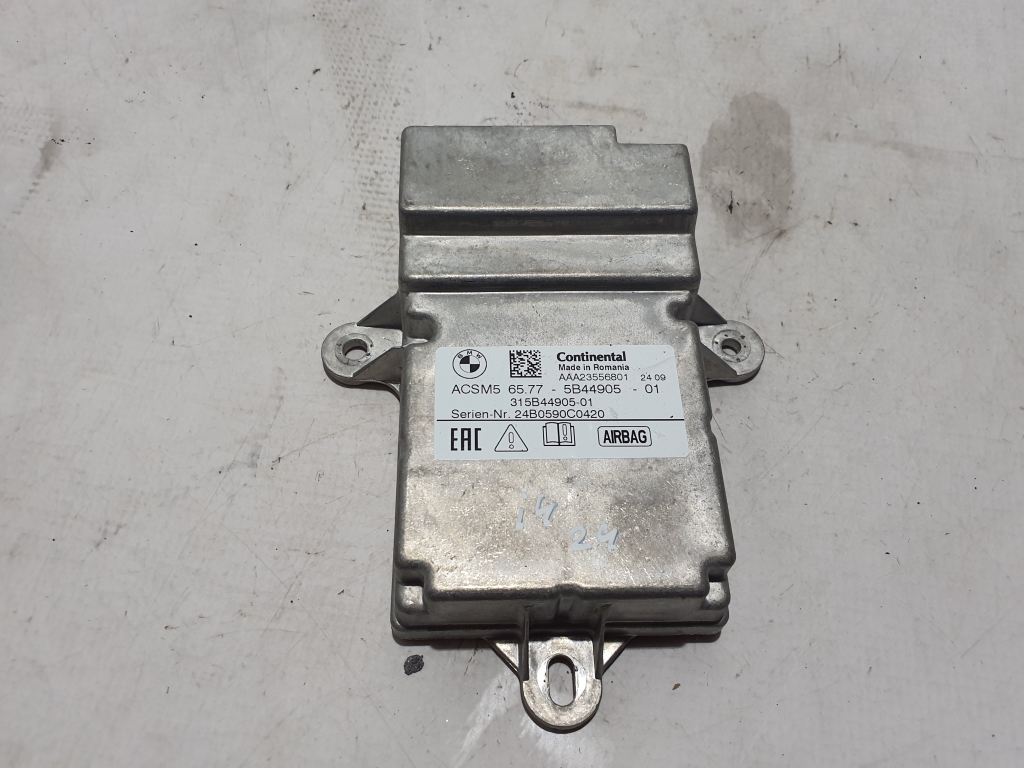 BMW i4 G26 (2022–2026) Turvapadja moodul 5B44905 BMW i4 G26 (2022–2026) Turvapadja moodul 5B44905