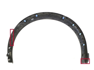 Peugeot 408 crossover I (2021–2026) Rear fender trim cover 9838434680 - 2
