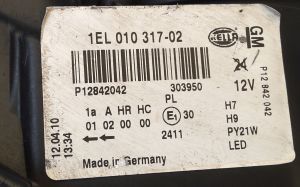Saab 9-3 (2002–2014) Scheinwerfer vorne 1EL01031702 - 2