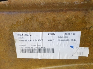 AUDI A8 D4 (2010–2017) Hutablage 4H0863411B - 2