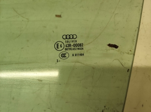 AUDI A5 (2007–2016) Front door glass 43R00082 - 2