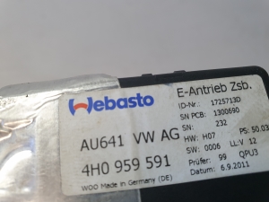 AUDI A8 D4 (2010–2017) Katuseluugi mootor 4H0959591 - 6