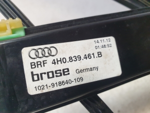 AUDI A8 D4 (2010–2017) Aizmugurējo durvju logu pacēlājs 4H0839461B - 5