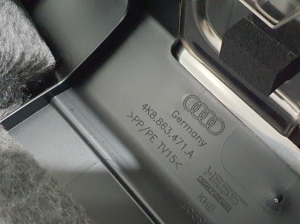 AUDI A7 (2018–2026) Trunk interior trim 4K8863471A - 4
