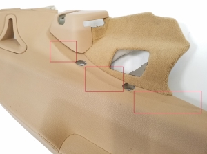 Porsche Panamera 970 (2009–2016) Tagumise toe sisekujundus 97055519600 - 2