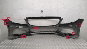 Mercedes Benz C-Class 205 (2014–2021) Priekšējais bamperis A2058850125 - 4