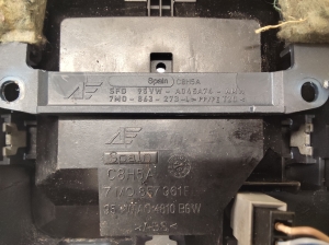 Volkswagen Sharan (1995–2010) Sonstiges Innenraumteil 7M0863273 - 3