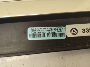 AUDI A6 C7 (2011–2018) Rear side door outer window molding 4G0853764 - 2