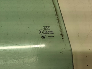 AUDI A6 C7 (2011–2018) Aizmugurējo sānu durvju stikls 43R00082 - 2