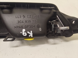 Volkswagen Passat B6 (2005–2010) Rear side door interior handle 3C4839113 - 3