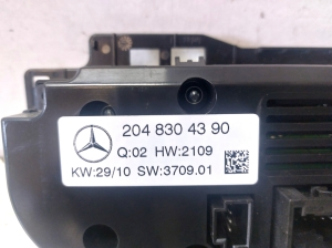 Mercedes Benz C-Class 204 (2007–2014) Heater control panel A2048304390 - 6