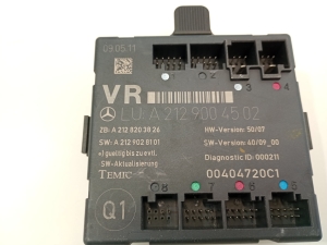 Mercedes Benz E-Class W207 (2009–2017) Front door control unit A2129004502 - 2