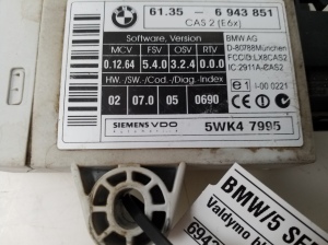 BMW 5 SERIES E60 (2003–2010) Control unit 6943851 - 2
