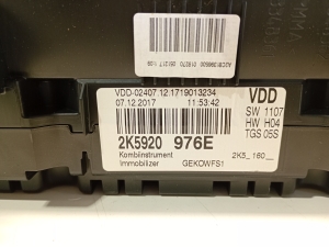 Volkswagen Caddy IV (2015–2020) Instrument cluster 2K5920976 - 4