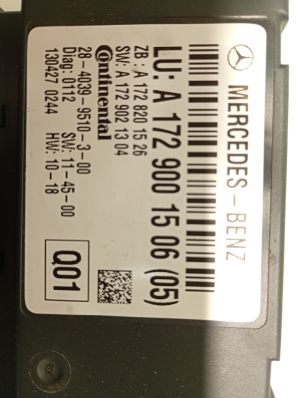 Mercedes Benz SLK-Class 172 (2011–2026) Control unit A1729001506 - 4