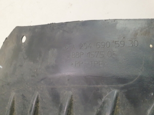 Mercedes Benz C-Class 204 (2007–2014) Front wheel arch liner, front section A2046905930 - 3