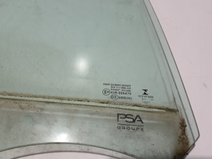 Citroen C4 C41 (2020–2026) Aizmugurējo sānu durvju stikls 9832845380 - 2