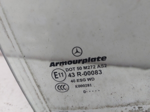 Mercedes Benz C-Class 204 (2007–2014) Aizmugurējo sānu durvju stikls 43R00083 - 2