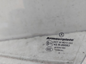 Mercedes Benz C-Class 204 (2007–2014) Aizmugurējo sānu durvju stikls 43R00083 - 2
