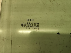 AUDI A3 8L (1996–2003) Front door glass 43R00082 - 2