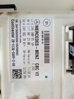 Mercedes Benz A-Class 176 (2012–2018) Comfort control module A2469008510 - 4