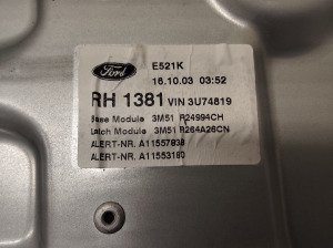 Ford C-MAX (2003–2010) Fensterheber an der hinteren Seitentür 3M51R24994CH - 6