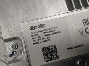 Hyundai IONIQ (2016–2026) Audio, video, navigation 96560G7230 - 8