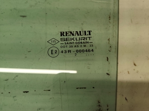 RENAULT Megane II (2002–2009) Rear side door glass 43R000464 - 2